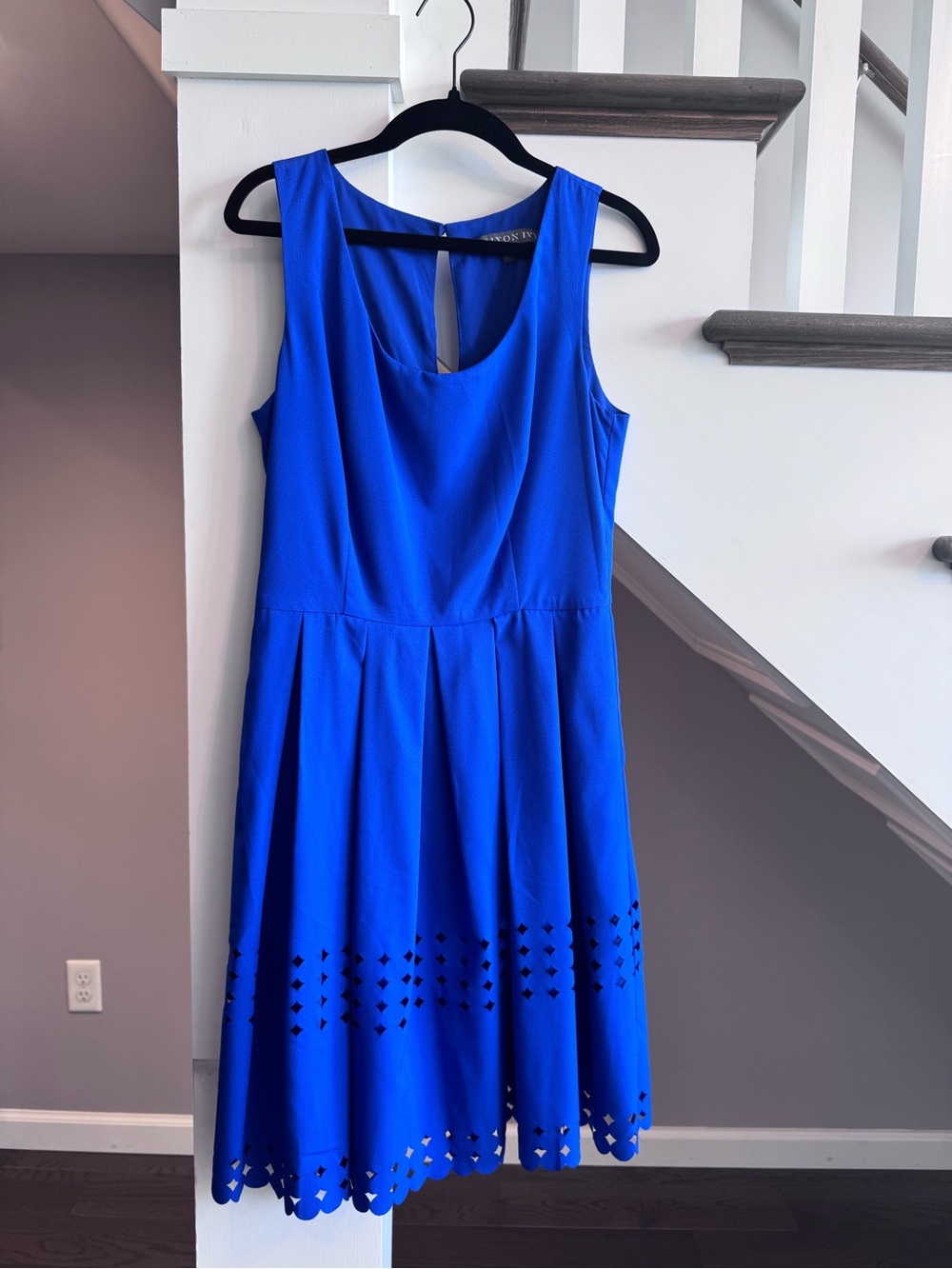 Royal Blue Sleeveless Fit & Flare Dress